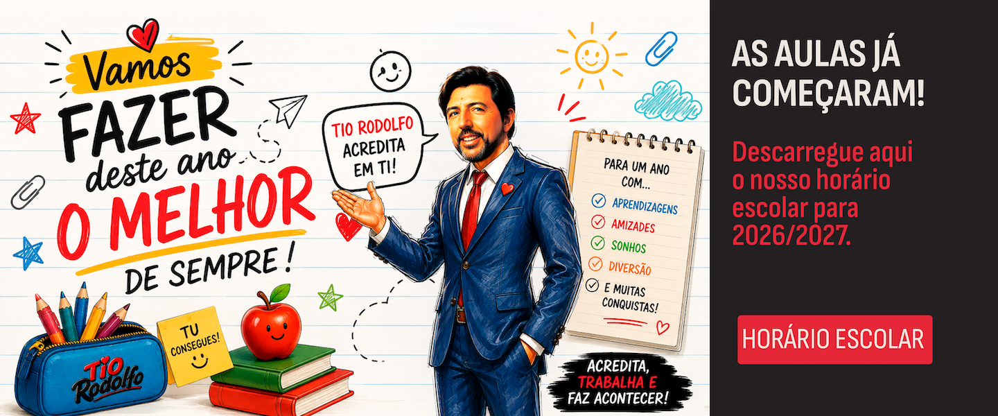 As aulas já começaram — descarregue aqui o nosso horário escolar 2026/2027 em PDF